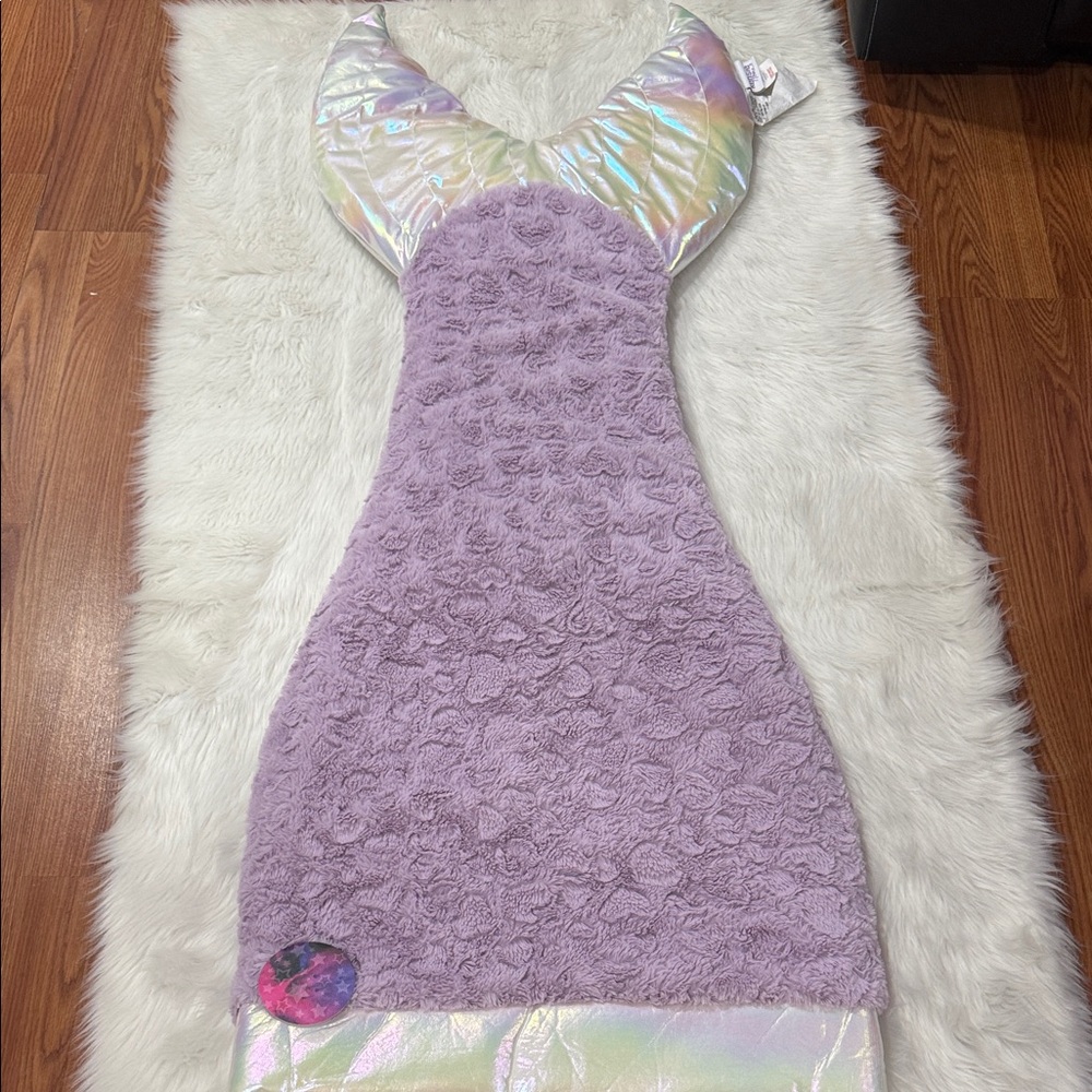 Purple Mermaid Tail Blanket